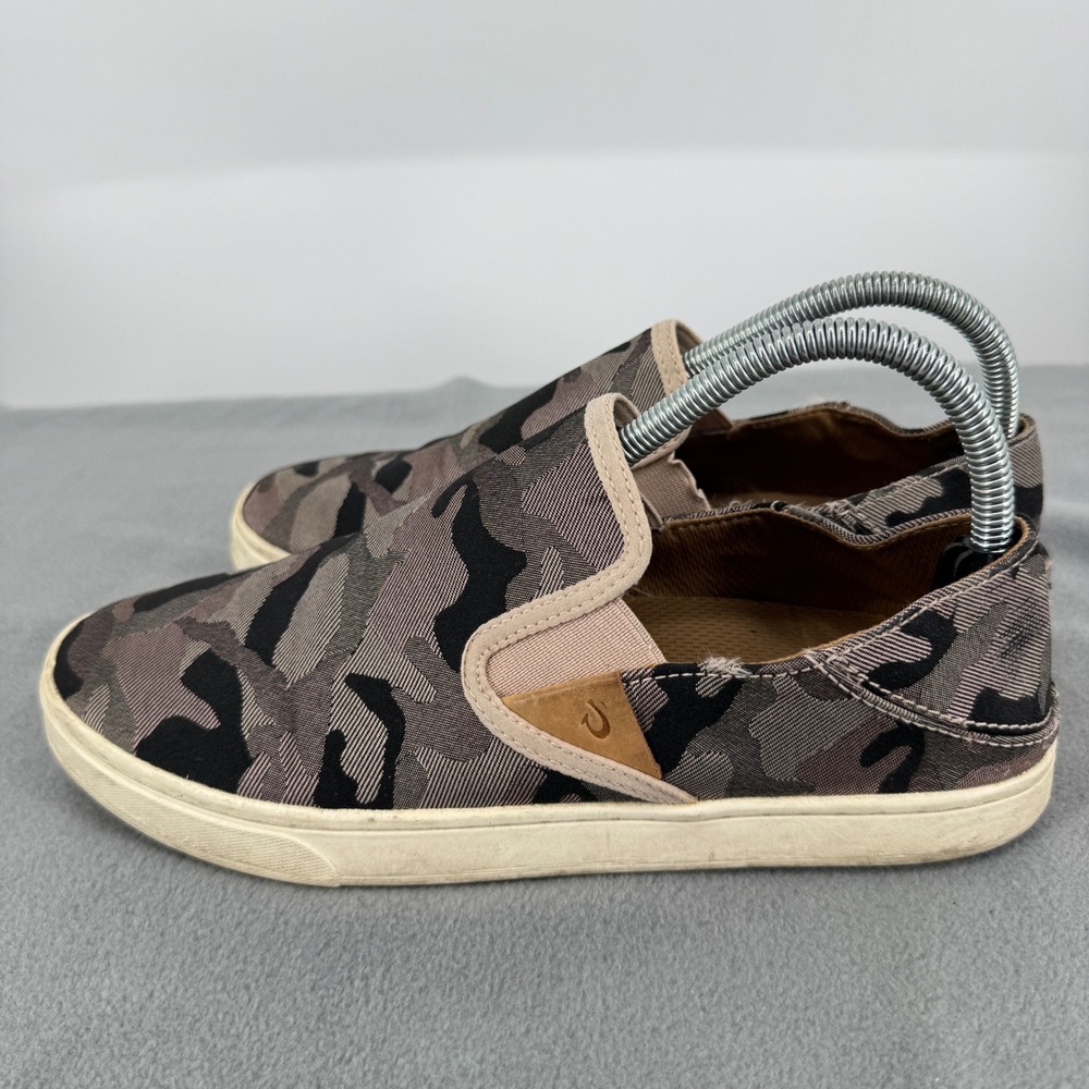 OluKai Pehuea Pa'i Womens 9 Slip On Shoes Soft Pink Ke Au Camo 20360-6QKE